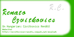 renato czvitkovics business card