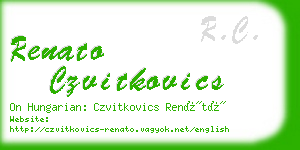 renato czvitkovics business card